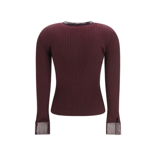 Bordeaux Viscose Cardigan