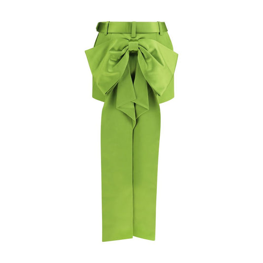 Bicolor Polyester Mini Skirt