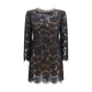 Black Polyamide Casual Dress