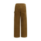 Brown Cotton Cargo Pants
