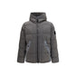 Bicolor Polyamide Full-Length Jacket