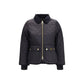 Black Polyamide Full-Length Jacket