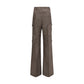 Gray Ramie Cargo Pants