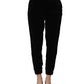 Dark Gray Mid Waist Tapered Cropped Trouser Pants