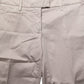 Beige Low Waist Tapered Women Cropped Trousers Pants
