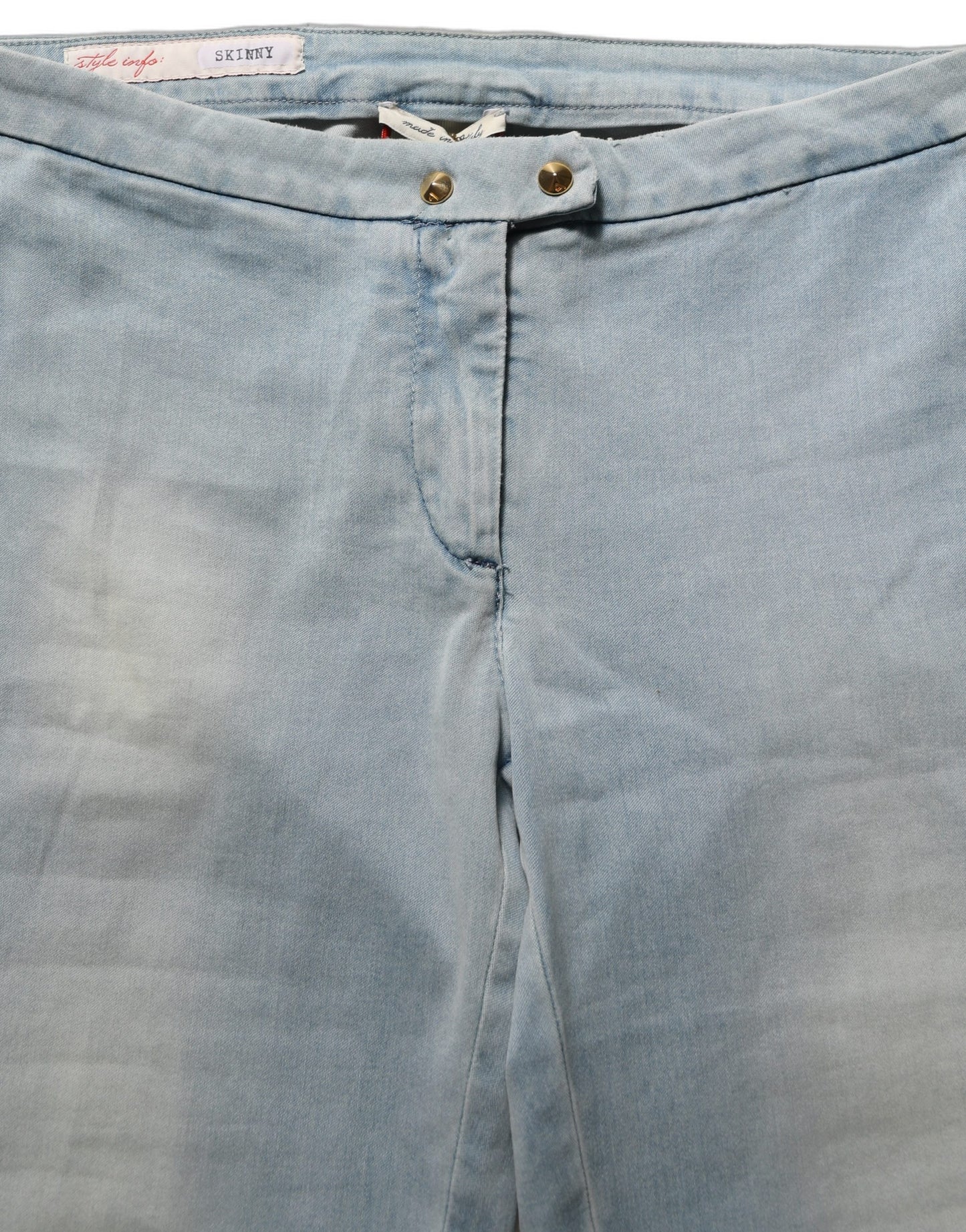 Light Blue Washed Stretch Skinny Denim Trouser Women Jeans
