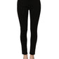 Black Cotton Stretch Skinny Denim Jeans