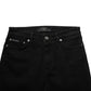 Black Cotton Stretch Skinny Denim Jeans