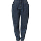 Dark Blue Cotton Stretch Tapered Denim Jeans