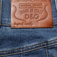 Dark Blue Cotton Stretch Tapered Denim Jeans
