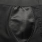 Black Nylon HighWaist Elastic Waistband Shorts
