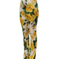 Multicolor Floral High Waist Straight Pants