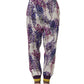 Multicolor Floral Mid Waist Jogger Pants