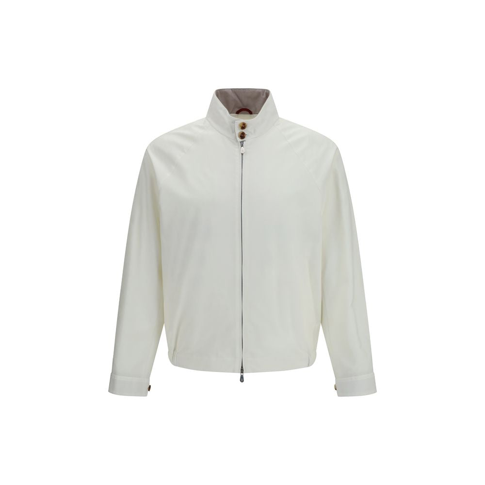 White Cotton Full-Length Jacket