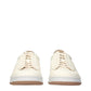 Beige Leather Sneakers