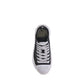 Black Cotton Platform Sneakers