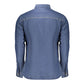 Blue Cotton Men's Shirt