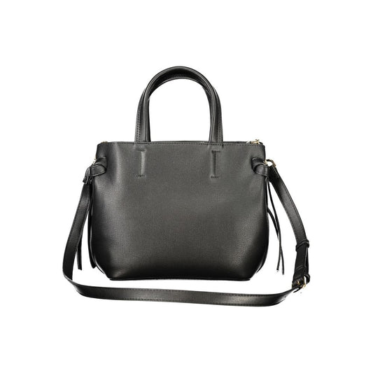Black Polyurethane Women's Bag