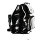 Black Polyurethane Women's Backpack
