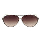 Beige Metal Sunglasses