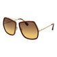 Brown Metal Sunglasses