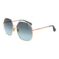 Rose Gold Metal Sunglasses