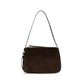 Brown Suede Leather Shoulder Bag