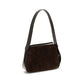 Brown Suede Leather Shoulder Bag