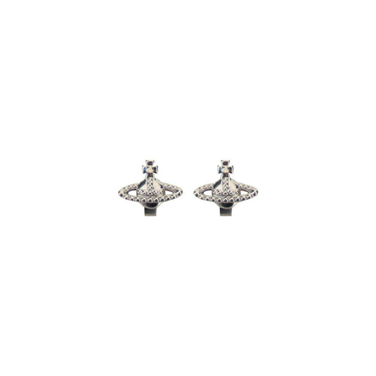Gray Brass Earrings