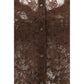 Brown Polyester Pattern Shirt