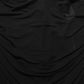 Black Viscose Mid Waist A-line Mini Skirt