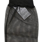 Black Nylon Mesh Sheer Calf Long Accessory Socks