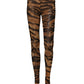 Brown Tiger Nylon Tights Stocking Pantyhose Socks