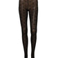 Black Nylon Logo Tights Stocking Pantyhose Socks