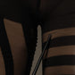 Black Nylon Stripes Tights Stockings Pantyhose Socks