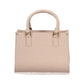 Pink Polyurethane Women's Bag with Handles