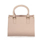 Pink Polyurethane Women's Bag with Handles