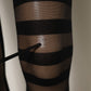 Black Stripes Tights Stockings Pantyhose Socks