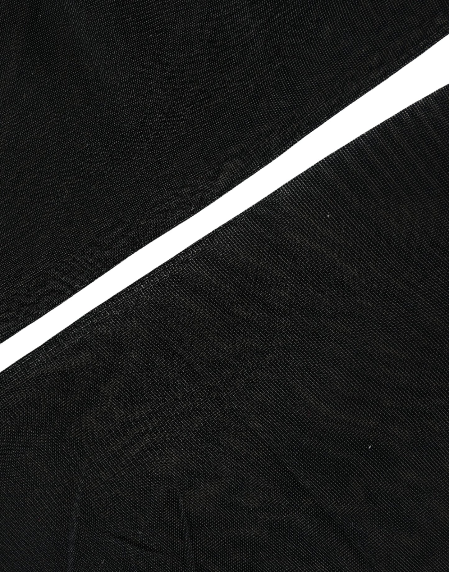 Black Nylon Logo Calf Long Women Accessory Socks