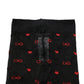 Black Nylon Hearts Tights Stocking Pantyhose Socks