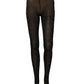 Black Nylon Logo Tights Stocking Pantyhose Socks