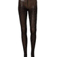 Black Nylon Hearts Tights Stocking Pantyhose Socks