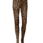 Brown Leopard Nylon Tights Stocking Pantyhose Socks