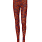 Purple Nylon Floral Print Tights Stockings Socks