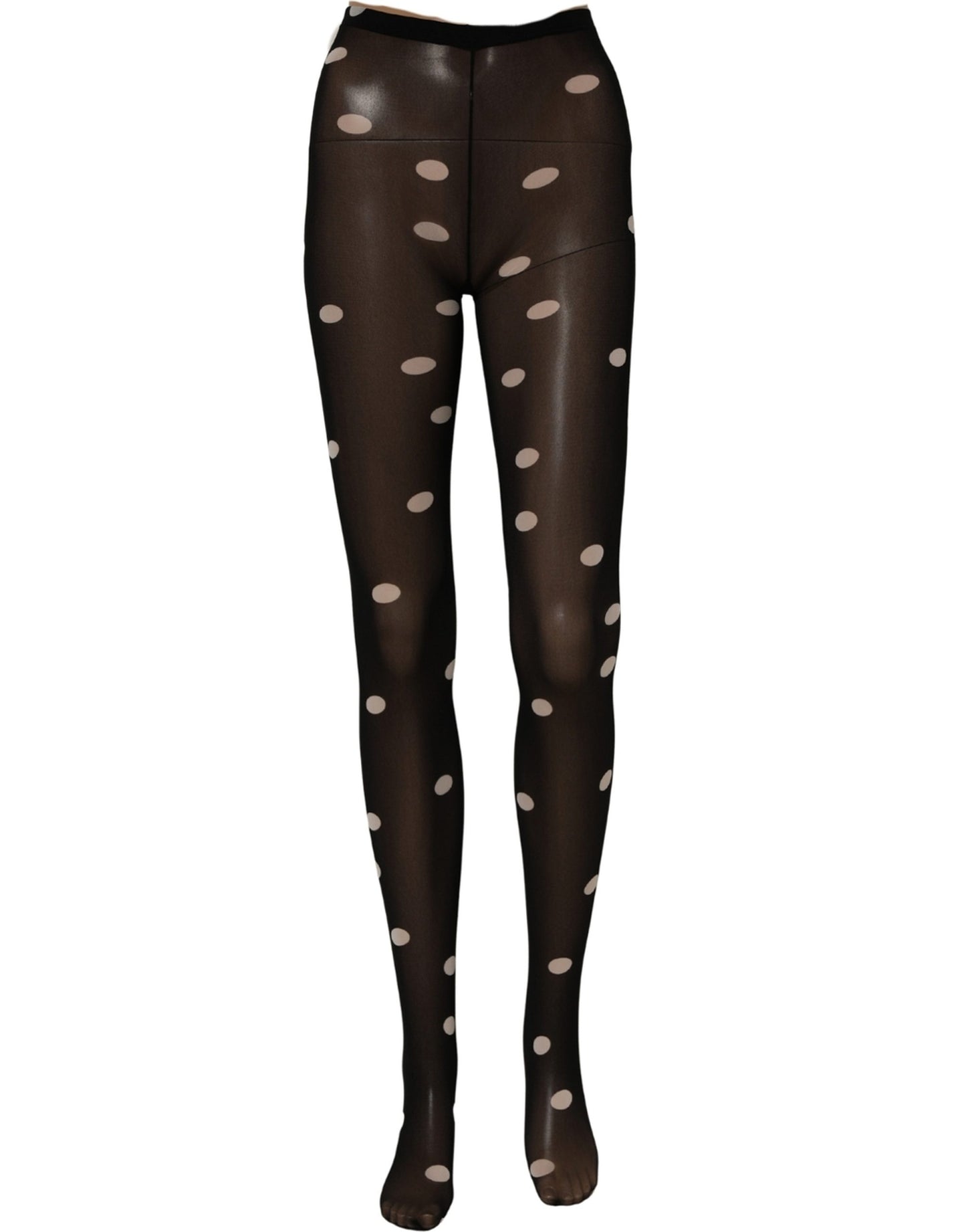 Black Polka Dot Tights Stockings Pantyhose Socks