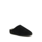 Black Leather Mules