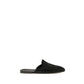 Black Calf Leather Bos Taurus Mules