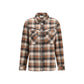 Brown Cotton Pattern Shirt