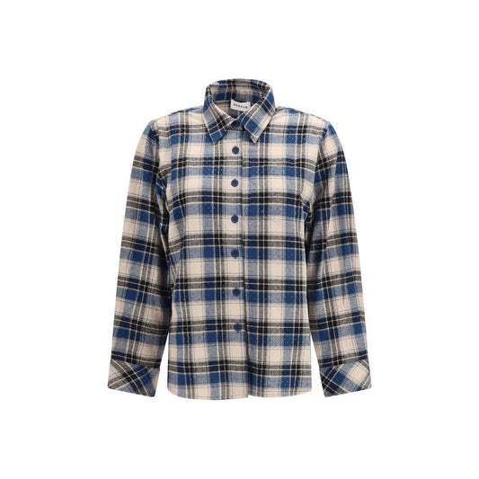 Blue Cotton Pattern Shirt