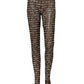 Black White All Over Print Sheer Stretch Tights Socks